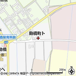 石川県加賀市動橋町（ト）周辺の地図