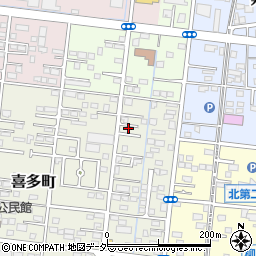 群馬県伊勢崎市喜多町42周辺の地図