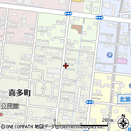 群馬県伊勢崎市喜多町42-2周辺の地図