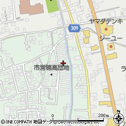 長野県安曇野市穂高柏原1689周辺の地図