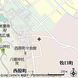 石川県小松市西原町ホ周辺の地図