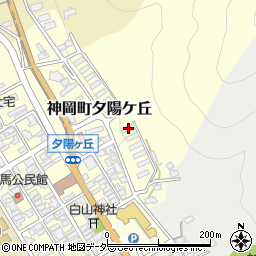 岐阜県飛騨市神岡町夕陽ケ丘8周辺の地図
