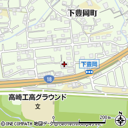 群馬県高崎市下豊岡町1557周辺の地図