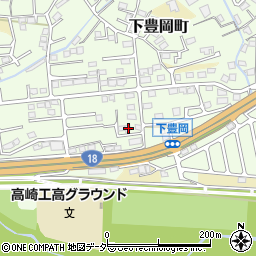 群馬県高崎市下豊岡町1556周辺の地図