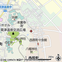 石川県小松市西原町ト75周辺の地図