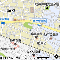 栃木県足利市助戸3丁目480周辺の地図