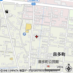 群馬県伊勢崎市喜多町142周辺の地図
