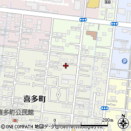 群馬県伊勢崎市喜多町46周辺の地図