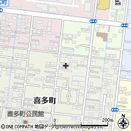 群馬県伊勢崎市喜多町77周辺の地図