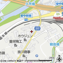 株式会社ホージュン　安中工場周辺の地図