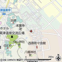 石川県小松市西原町ト82周辺の地図