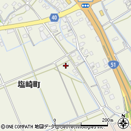 茨城県水戸市塩崎町1418周辺の地図