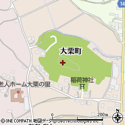 栃木県佐野市大栗町周辺の地図