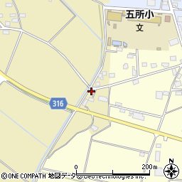 茨城県筑西市大谷201-2周辺の地図