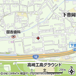 群馬県高崎市下豊岡町1545周辺の地図