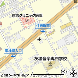 ファミリーマート水戸住吉店周辺の地図