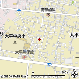 栃木県栃木市大平町新1385周辺の地図