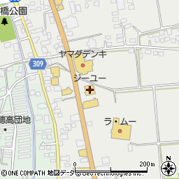 ジーユー安曇野穂高店周辺の地図