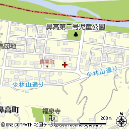 群馬県高崎市鼻高町37周辺の地図