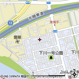 群馬県前橋市下川町3周辺の地図