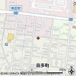 群馬県伊勢崎市喜多町109周辺の地図
