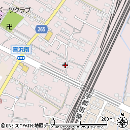 栃木県小山市喜沢107周辺の地図