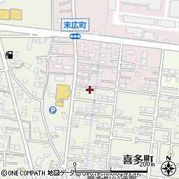 群馬県伊勢崎市喜多町145-3周辺の地図