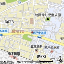 栃木県足利市助戸3丁目505周辺の地図