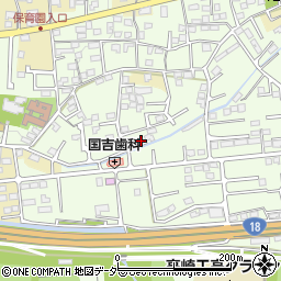 群馬県高崎市下豊岡町182周辺の地図