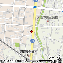 かえで薬局　伊勢崎太田町周辺の地図