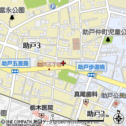 栃木県足利市助戸3丁目505-14周辺の地図