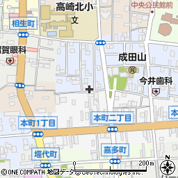 群馬県高崎市成田町34周辺の地図