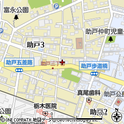 栃木県足利市助戸3丁目507周辺の地図