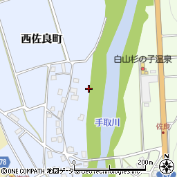 石川県白山市西佐良町ロ周辺の地図
