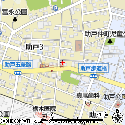 栃木県足利市助戸3丁目507-2周辺の地図