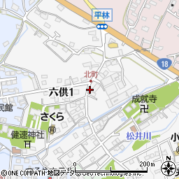 長野県小諸市六供周辺の地図