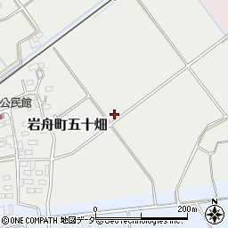 栃木県栃木市岩舟町五十畑周辺の地図