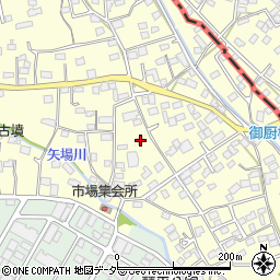 群馬県太田市市場町524周辺の地図