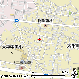 栃木県栃木市大平町新1389周辺の地図