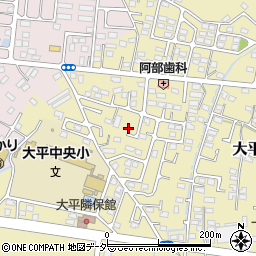 栃木県栃木市大平町新1394周辺の地図