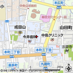 群馬県高崎市成田町2-1周辺の地図