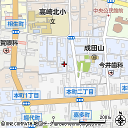 群馬県高崎市成田町37周辺の地図