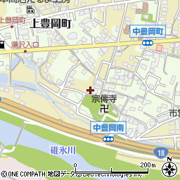 群馬県高崎市中豊岡町160周辺の地図