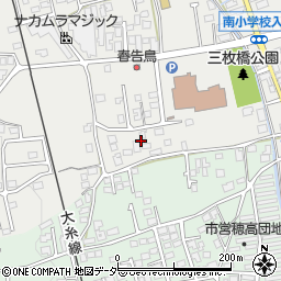 長野県安曇野市穂高周辺の地図