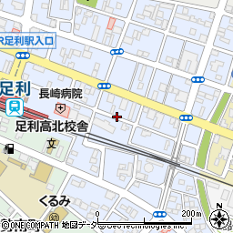 栃木県足利市伊勢町1丁目周辺の地図