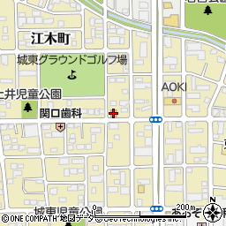 高崎江木北郵便局周辺の地図