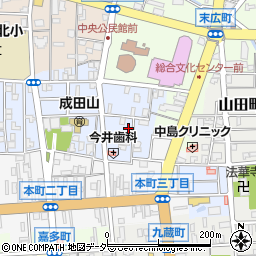 群馬県高崎市成田町2-57周辺の地図