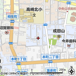 群馬県高崎市成田町36周辺の地図