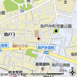 栃木県足利市助戸3丁目510周辺の地図