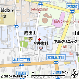 群馬県高崎市成田町12周辺の地図